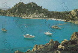 CARTOLINA  C3 ARCIPELAGO DELLA MADDALENA,SASSARI,SARDEGNA-ISOLE SPARGI-CALA CORSARA-MARE,ESTATE,VACANZA,VIAGGIATA 1985 - Sassari