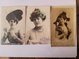 Delcampe - 8 Cartes De Femme , Reutlinger , Paris , Circulés Dos 1900 - Frauen