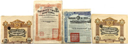 4 Chines. Histor. Wertpapiere: 500 Francs Anleihe 1920 Der Lung-Tsing-U-Hai Eisenbahn, 2 X Obligation über 500 Francs 19 - China