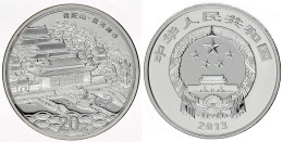 20 Yuan Silber (2 Unzen) 2013. Die Vier Heiligen Berge Des Buddhismus 2. Ausgabe. Putuo Shan. In Originalschatulle Mit Z - Cina