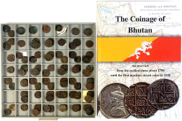 Schuber Mit 84 Kupfermünzen. Anbei Das Buch Von Klaus Bronny, The Coinage Of Bhutan. Sehr Schön Bis Vorzüglich - Bhutan