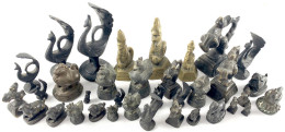Sammlung Bronzener Opiumgewichte, 35 Stück: 10 Ex. In Pfau-Form (6,72 Bis 482,48 G), 8 Ex. "Hantha", 5 Ex. Hase, 8 Ex. S - Birmania