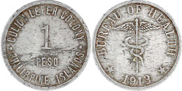 Peso 1913 Der Culion Leprakolonie. Sehr Schön, Schrötlingsfehler. Krause/Mishler 14. - Philippinen