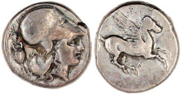 Stater 320/280 V. Chr. Kopf Der Athena Mit Korinth. Helm R., L. A Und Amphora/Pegasus Fliegt R., Daneben Λ. 8,56 G. Gute - Griekenland