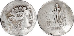 Tetradrachme 2. Jh. V. Chr. Dionysoskopf Mit Weinkranz N.r./Herakles Mit Keule Und Löwenfell Steht N.l. 16,59 G. Sehr Sc - Griekenland