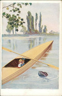 W.S.S.B. 1910s POSTCARD - SPORT - KIDS & CANOE - N. 5967 (5435) - Feiertag, Karl