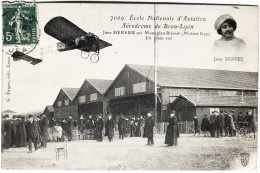 CPA Carte Postale / 69 Rhône, Bron / Farges - 7009 / École Nationale D'Aviation - Aérodrome De Bron-Lyon - Jane Herveu - Bron