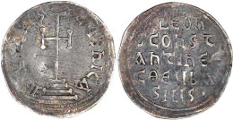 Miliaresion 717/741, Constantinopel. 5 Zeilen/Schrift Um Stufenkreuz. 2,28 G. Fast Sehr Schön, Gewellt. DOC 22. - Byzantium