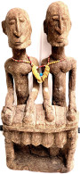 Mali: Zweierfigur Balafon-Spieler Des Stammes Der Dogon. Holz, Höhe 57 Cm. Vgl. MAZENOD/LELOUP „N'Duleri-Statue Aus Dem  - Andere & Zonder Classificatie