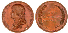 Bronzemedaille 1793 Von Tiolier, A.s. 8. Geburtstag. 41 Mm. Vorzüglich, Fleckig - Otros & Sin Clasificación