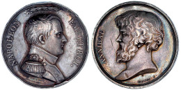 Silbermedaille O.J.(1815) Von Depaulis. Büste R./Büste Hannibal L. 41 Mm; 35,74 G. Originalprägung Ohne Randschrift. Seh - Autres & Non Classés