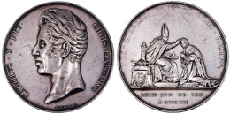Silbermedaille 1825 Von Gayrard, A.d. Krönung In Reims. 51 Mm; 73,76 G. Sehr Schön/vorzüglich, Kratzer, Randfehler. Coll - Other & Unclassified