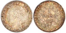 1 Franc 1895 A, Paris. Fast Stempelglanz, Schöne Patina. Yeoman 49.1. Krause/Mishler 822.1. - Otros & Sin Clasificación