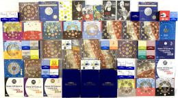 Karton Mit Euro-Sammlung: 3 Original Kursmünzensätze In PP 1999-2001, 27 Kursmünzensätze In Originalblistern Aus 1999 Bi - Colecciones