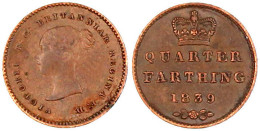 1/4 Farthing 1839. Gutes Sehr Schön, Kl. Kratzer. Seaby 3953. - Sonstige & Ohne Zuordnung