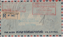 1952 - CAMBODGE - ENVELOPPE RECOMMANDEE Par AVION De PHNOMPENH => PARIS - Kambodscha
