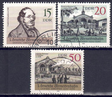 DDR 1989 - Ferneisenbahn, Nr. 3238 - 3240, Gestempelt / Used - 1981-1990