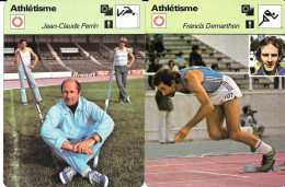 GF1895 - FICHES RENCONTRE - ROBERT BOBIN - PIERRE COLNARD - JEAN CLAUDE PERRIN - FRANCIS DEMARTHON - Athletics