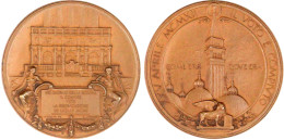 Bronzemedaille 1912 Von S. Johnson. Auf Die Wiedererrichtung Des Am 14. Aug. 1902 Eingestürzten Campanile Von San Marco. - Venice