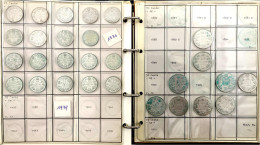 Interessante Sammlung Im Album. 146 Münzen Aus 1858 Bis 1939. 41 X 5 Cents Silber, 14 X 5 Cents Nickel, 32 X 10 Cents Si - Canada