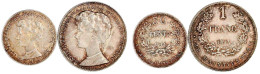 2 Proben Zu 50 Centimes Und 1 Franc Silber 1914, Mit Inschrift ESSAI. Beide Fast Stempelglanz, Feine Tönung. Krause/Mish - Luxembourg