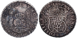 8 Reales 1738, Mexico City. 26,52 G. Sehr Schön, Starke Kratzer, Schöne Patina. Krause/Mishler 103. - México