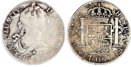 8 Reales 1790 Mo FM, Mexico-City. Brb. Karl III. Sehr Schön. Krause/Mishler 109. - México