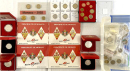 Schöne Euromünzen-Sammlung: 4 Original Kursmünzensätze In St: 2 X 2001, 2002 Und 2011 Je Im Originalblister, Kursmünzens - Autres & Non Classés