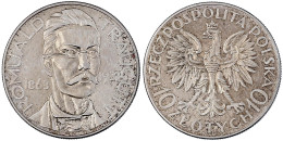 10 Zlotych 1933, Traugutt. Vorzüglich. Fischer OB 021. Parchimowicz 122. - Polonia