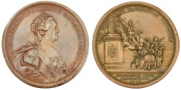 Bronzemedaille 1776 Von Yudin Und Jäger. 50. Jahrestag Der Gründung Der Akademie Der Wissenschaften Zu St. Petersburg. 5 - Russland