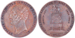 Kupferabschlag Zum Rubel 1859. Reitermonument Für Nikolaus I. 16,83 G. Vorzüglich/Stempelglanz. Bitkin 568. - Russland
