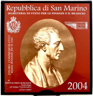 2 Euro Gedenkmünze 2004, Bartolomeo Borghesi. Im Originalblister. Stempelglanz. Krause/Mishler 467. Schön 453. - San Marino