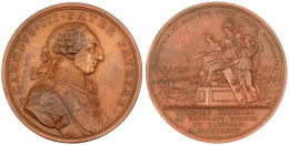 Bronzemedaille 1774 Von T. Prieto Und Gil. Proklamation Der Kolonie Sierra Morena. 56 Mm. Vorzüglich. Herrera 306. - Autres & Non Classés