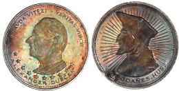 Silbermedaille 1968 Auf Alexander Dubcek Und Jan Hus. 30 Mm; 13,06 G. Polierte Platte, Randfehler, Schöne Patina, Selten - Tsjechoslowakije