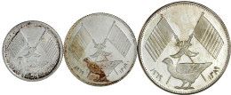 3 Stück: 1, 2 Und 5 Riyals Silber 1969. Polierte Platte. Krause/Mishler 1-3. - Verenigde Arabische Emiraten