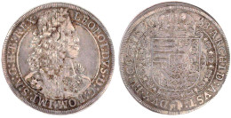 Reichstaler 1668 Hall. Brb. Mit Löwenschulter. 27,80 G. Sehr Schön, Leicht Justiert. Herinek 627. Davenport. 3240. - Pièces De Monnaie D'or