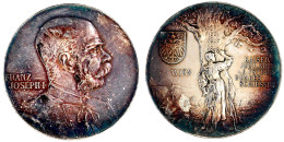 Silbermedaille 1898 Von Scharff. Kaiserjub.- Und 5. Österr. Bundesschiessen Wien. 37 Mm; 24,95 G. Vorzüglich, Kl. Kratze - Gold Coins