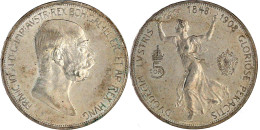 5 Kronen 1908, Regierungsjubiläum. Prägefrisch, Kl. Kratzer. Jaeger/Jaeckel 397. - Pièces De Monnaie D'or