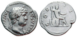 Hadrian AR Denarius. Rome, AD 124-128. - La Dinastía Antonina (96 / 192)