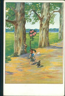 W.S.S.B. 1910s POSTCARD - KID CARRYING FLOWERS AND LETTER  - N. 5917(5441) - Feiertag, Karl