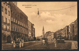 AK Mühldorf A. Inn, Blick In Die Hauptstrasse  - Muehldorf