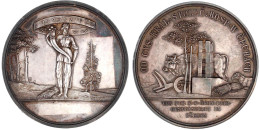 Silbermedaille O.J., Ohne Signatur. Von Der K.K. Ökon. Patr. Gesellschaft In Böhmen. 62 Mm; 87,28 G. Vorzüglich, Schöne  - Gold Coins