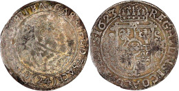 24 Kipper-Kreuzer 1623 BN (statt BZ), Oppeln, Mit GABRIEL SACR Und PRI. Sehr Schön, Leichtes Zainende, Schöne Patina, äu - Goldmünzen