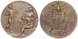 Bronzemedaille 1912, Von Schäfer Und Hartig. 100 Jf. Der Gesellschaft Der Musikfreunde. 76 Mm. Vorzüglich, Kl. Randfehle - Gouden Munten