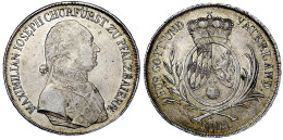 Konventionstaler 1805, Pfalzbayern. Mit Rauten Im Heraldisch Rechten Wappenfeld (Bayern Geht Vor) Und In Der Randschrift - Monedas En Oro