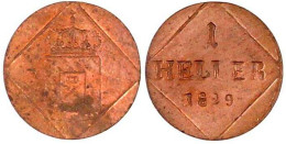 Heller 1829. Stempelglanz Ex. Münzkontor Frankfurt Auktion 22, 1979. Jaeger 5. AKS 95. - Gouden Munten