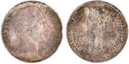 Doppelgulden 1855. Mariensäule. Vorzüglich, Kl. Randfehler, Schöne Patina. Jaeger 84. Thun 97. AKS 168. - Gouden Munten