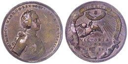 Bronzemedaille O.J.(1757/1758) A.d. Siege. Brb. R./Adler Unter Sonne Und Schriftbändern. 44 Mm. Sehr Schön. Olding 640. - Goldmünzen