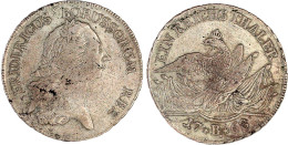 Reichstaler 1768 B, Breslau. 21,95 G. Sehr Schön, Schrötlingsfehler. Fr.u.S. 1089. Olding 85a. V. Schrötter 478. - Goldmünzen