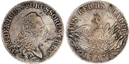 Reichstaler 1776 A, Berlin. 21,85 G. Sehr Schön. Olding 70. V. Schrötter 462. Davenport. 2590. - Gold Coins